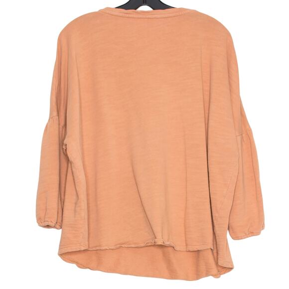 Pure J Jill Top Minimalist Boxy Slouchy Lagenlook Cottage Casual Orange Size 3X - Picture 2 of 8
